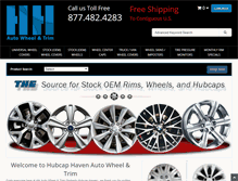 Tablet Screenshot of hubcaphaven.com
